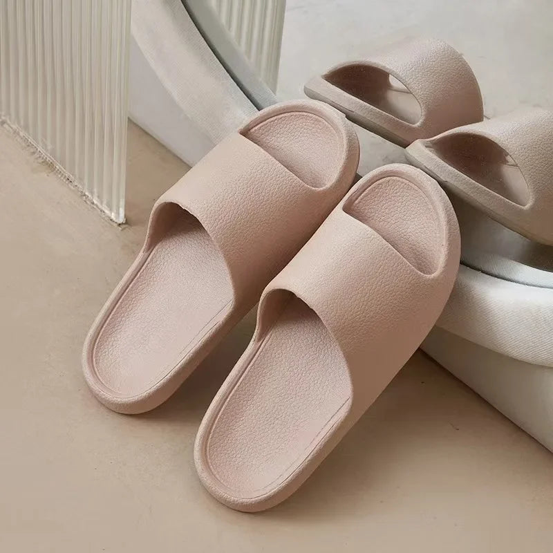 Fashion Women Summer Slippers Lightweight EVA Indoor Slides Comfortable Bathroom Shower Shoes for Home and Couples Casual Wear