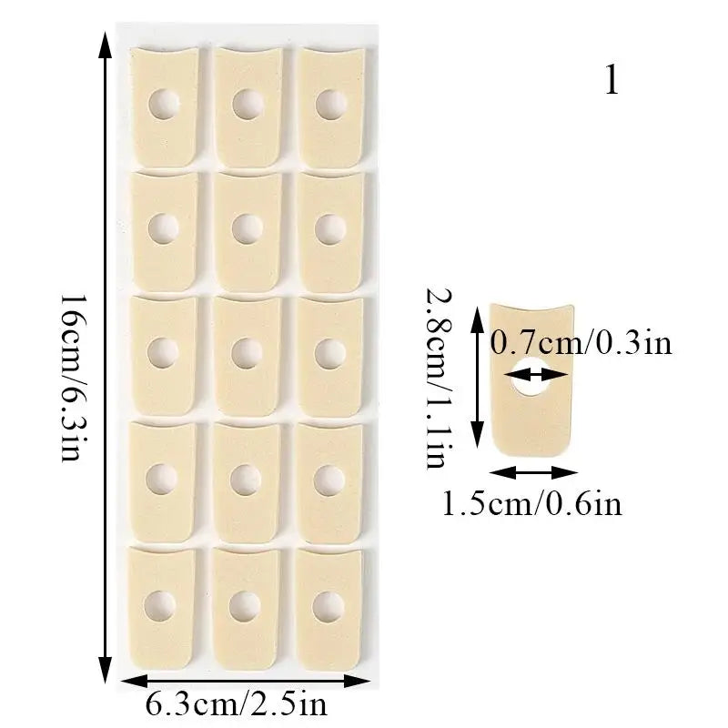 15pcs/set Corn Plasters Foot Callus Cushions Toe Protection Anti-wear Feet Anti-calluses Foot Patch Pain Relief Pads Protector
