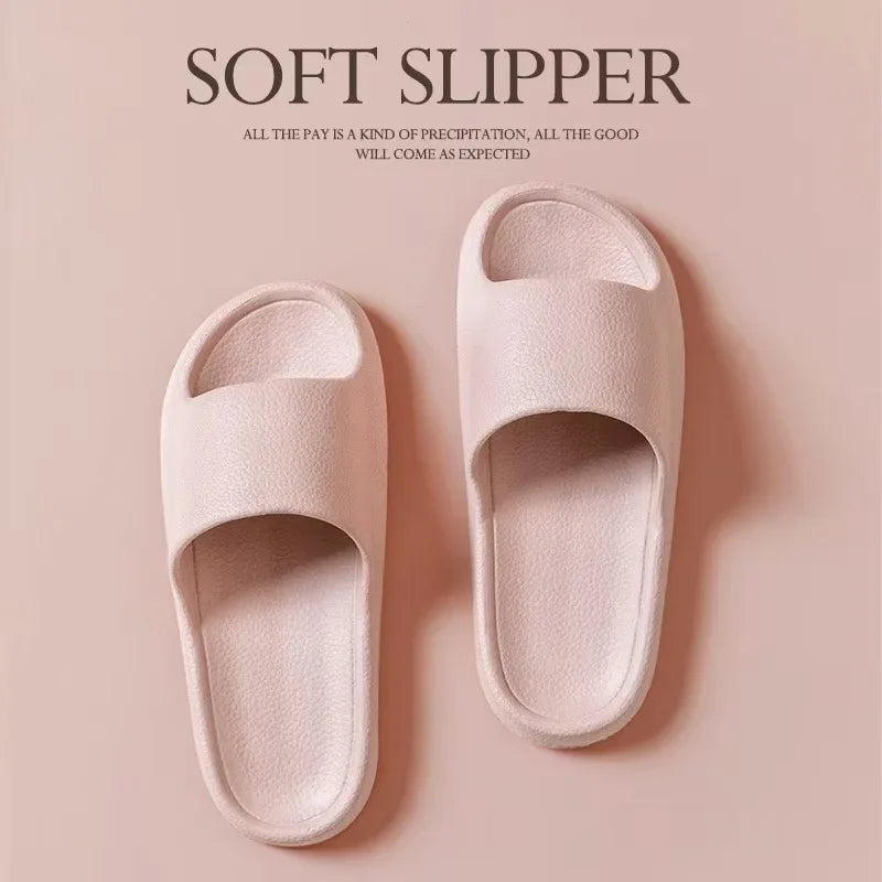 Fashion Women Summer Slippers Lightweight EVA Indoor Slides Comfortable Bathroom Shower Shoes for Home and Couples Casual Wear