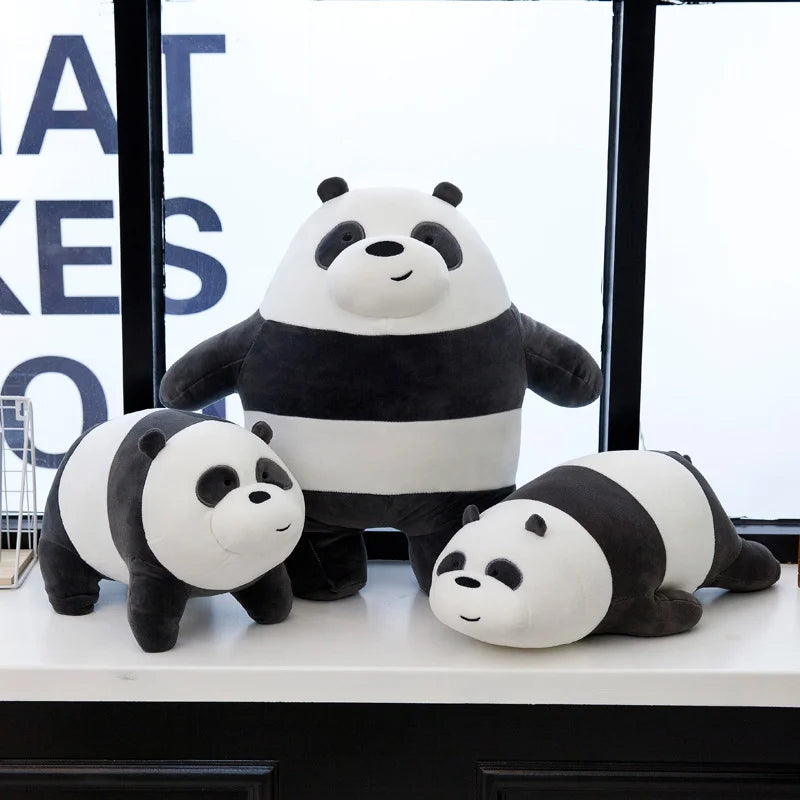 Original We Bare Bears Plush Toys Grizzly Panda Ice Bear Plush The Bare Bears Stuffed Dolls We Bare Bears Plushies Xmas Gifts