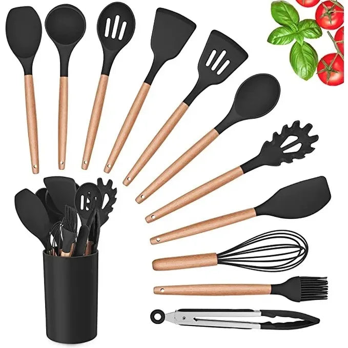 Kit 12 Peças Antiferrugem Utensílios de Cozinha