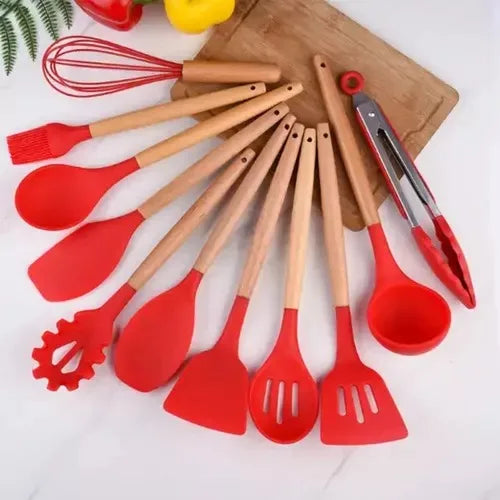 Kit 12 Peças Antiferrugem Utensílios de Cozinha