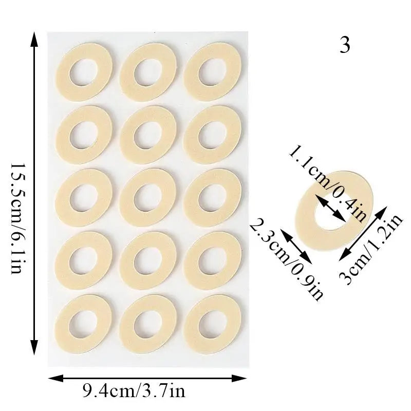 15pcs/set Corn Plasters Foot Callus Cushions Toe Protection Anti-wear Feet Anti-calluses Foot Patch Pain Relief Pads Protector