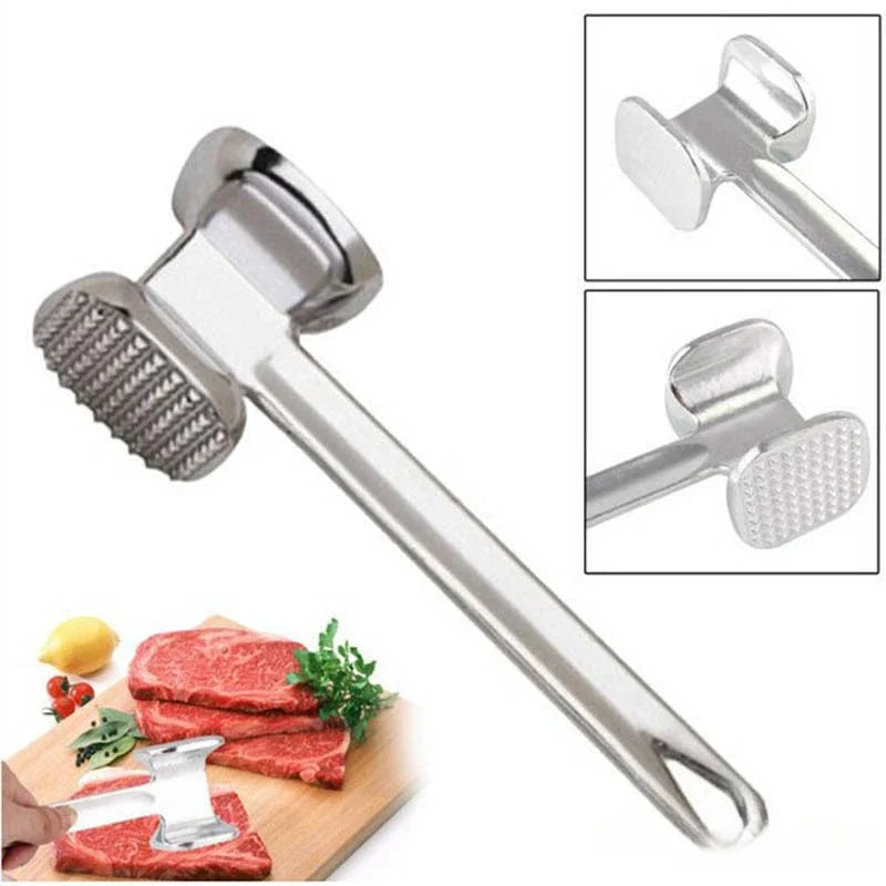 1Pcs Two Sides Loose Tenderizers Portable Steak Pork Tools Kitchen Gadgets  Multifunction Meat Hammer Aluminum Alloy bobsburger