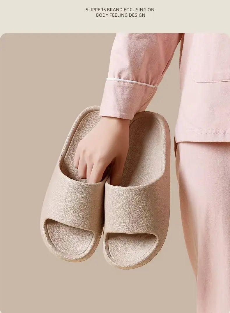 Fashion Women Summer Slippers Lightweight EVA Indoor Slides Comfortable Bathroom Shower Shoes for Home and Couples Casual Wear