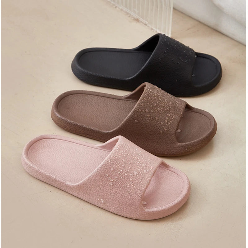 Fashion Women Summer Slippers Lightweight EVA Indoor Slides Comfortable Bathroom Shower Shoes for Home and Couples Casual Wear