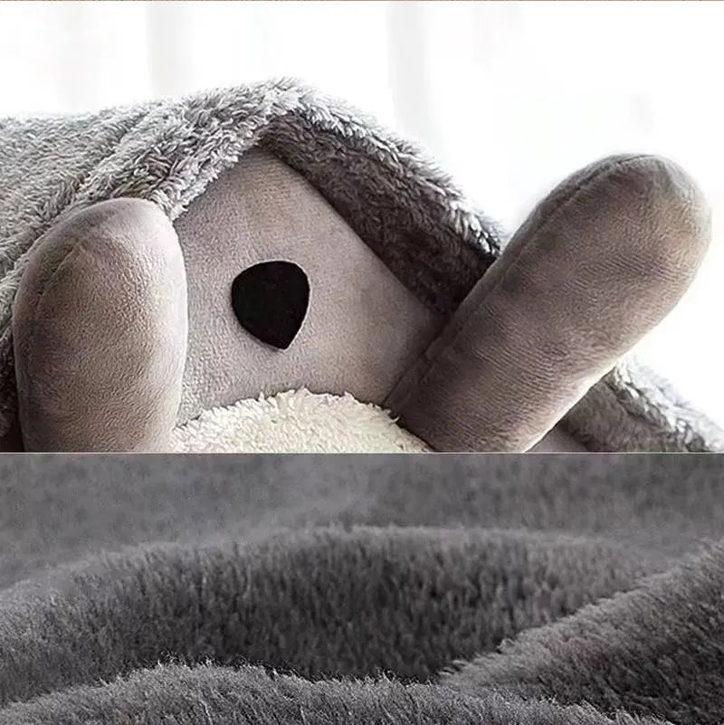 Foldable Pet House Removable Washable Cat Bed Indoor Warm Dog with Pet Bed House Cushion Suitable for Small Medium Large Pets