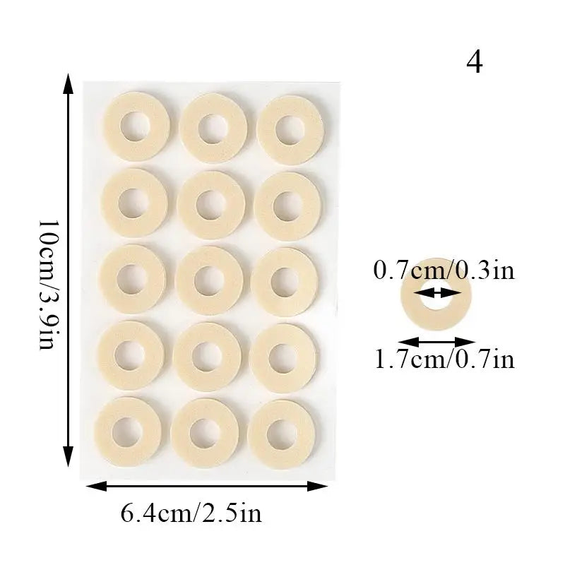 15pcs/set Corn Plasters Foot Callus Cushions Toe Protection Anti-wear Feet Anti-calluses Foot Patch Pain Relief Pads Protector