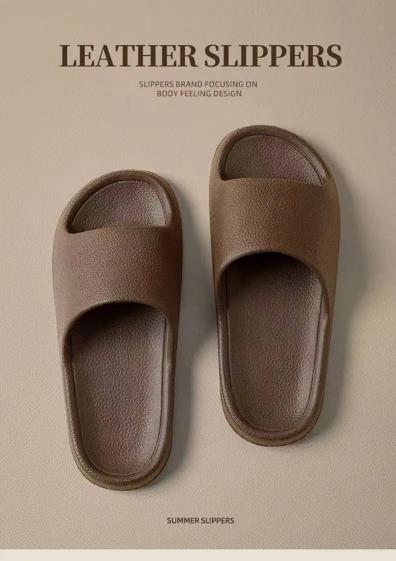 Fashion Women Summer Slippers Lightweight EVA Indoor Slides Comfortable Bathroom Shower Shoes for Home and Couples Casual Wear